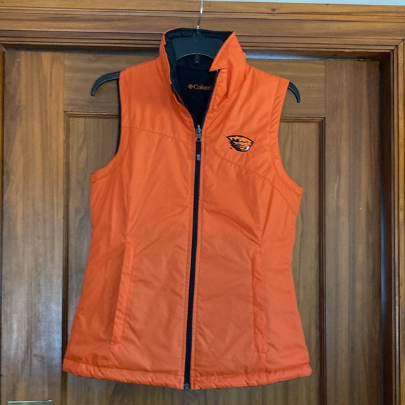 Columbia; Women OSU Beavers Reversible Vest; Size “S” Orange & Black - Picture 3 of 7